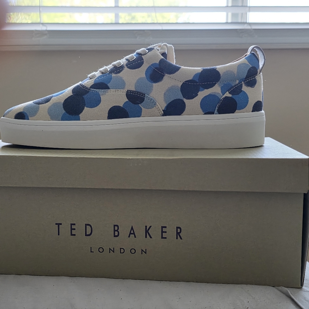 Ted Baker SHORNIC Spot Print Canvas Skate Shoe